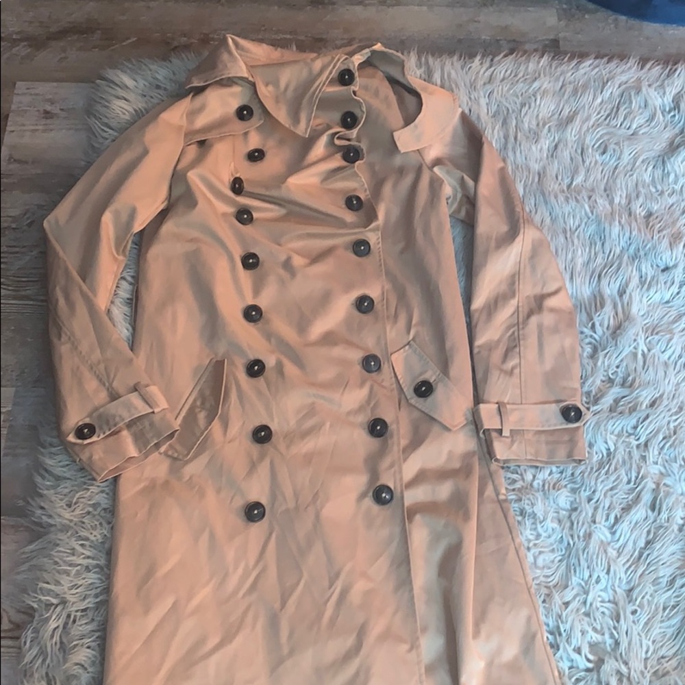 Long lined trench coat